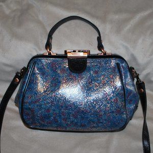 EUC Patricia Nash Kimono Tapestry Leather Purse